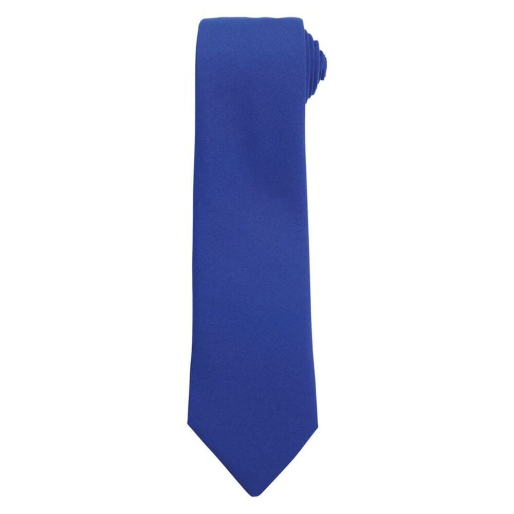 Premier Plain Polyester Tie / Royal Blue